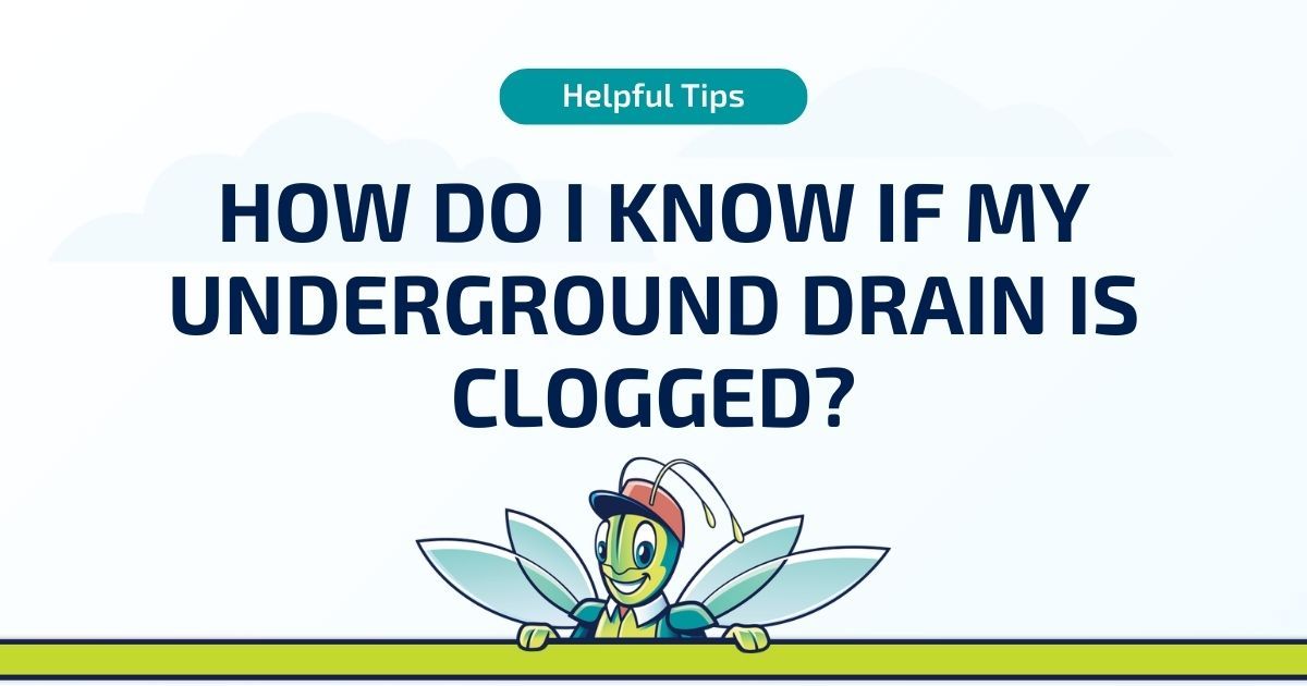 how do I know if my underground drain is clogged